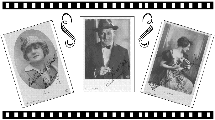 Signierte Fotos von Mia May, Joe May und Eva May